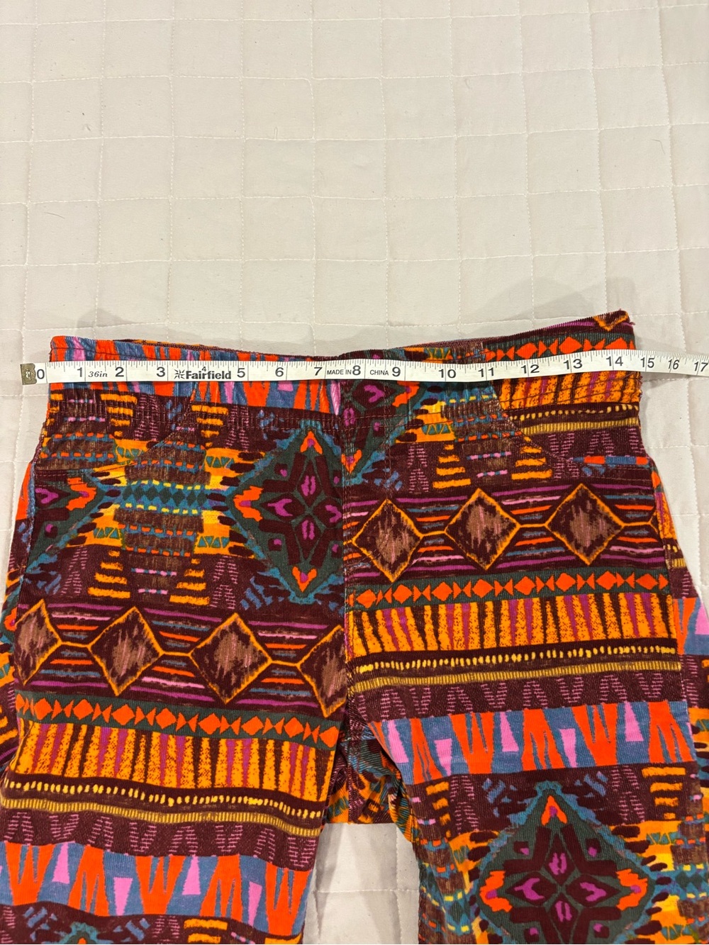 We The Free Printed Corduroy Pull-On Flare Pants Women’s US 29 - Picture 10 of 13